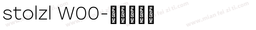 stolzl W00字体转换